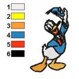 Donald Duck Embroidery Design 04